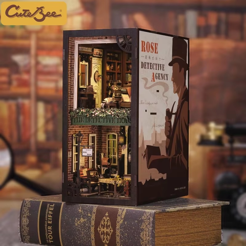 Woodworking Book - CUTEBEE Book Nook 3D Puzzle Miniature