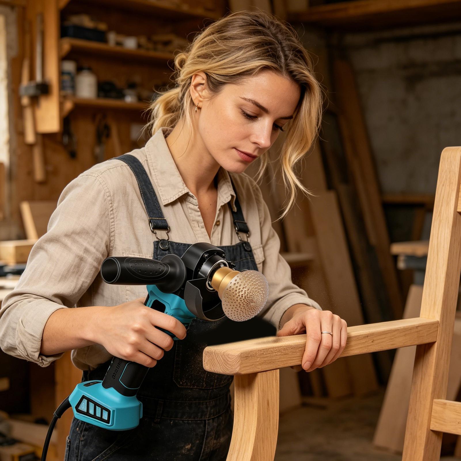 Woodworking And Carpentry - Angle Grinder Accessories Arc-Shaped Carving Head