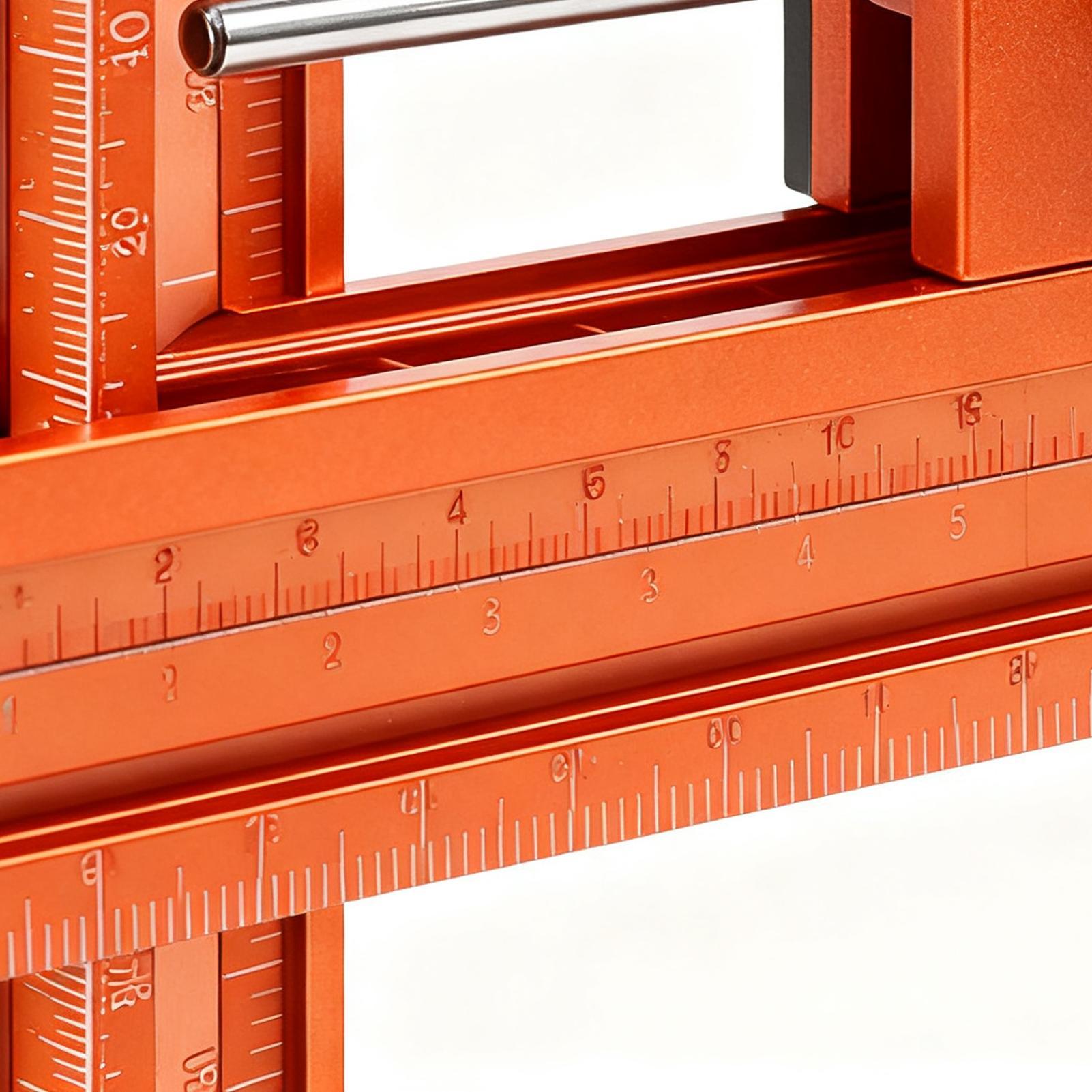 Woodworking And Carpentry - Woodworking Ruler Magnetic Base 4-Sided Tool