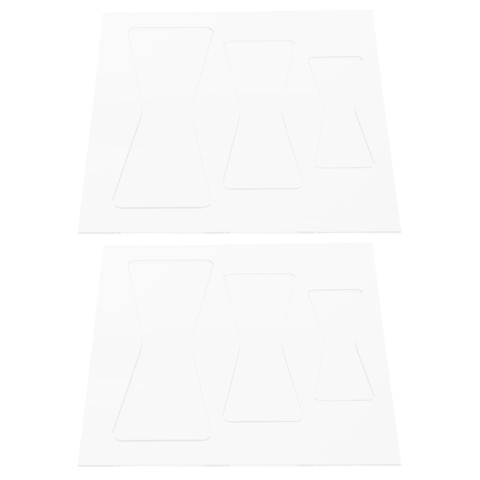 Woodworking Templates - 2Pcs Acrylic Woodworking Template Set Clear