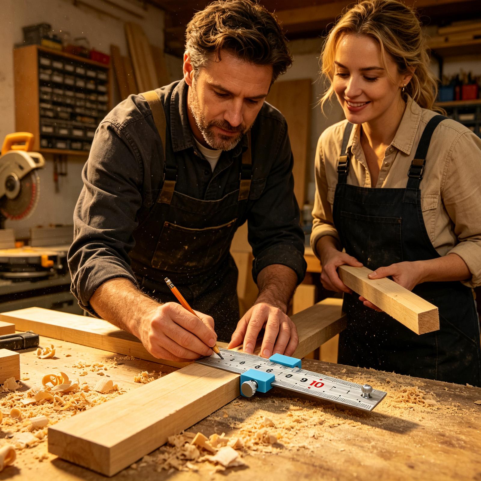 Woodworking And Carpentry - Carpentry Tools Carpentry Ruler Measuring Scribing