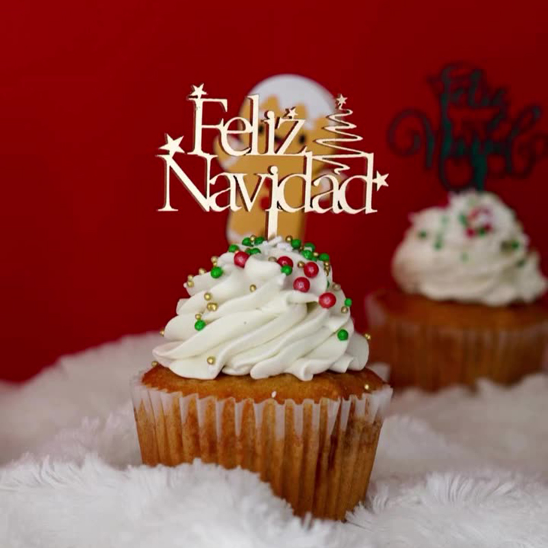 Spanish Festive Printed Wooden - đánh giá và giá Woodworking Xmas Decorations