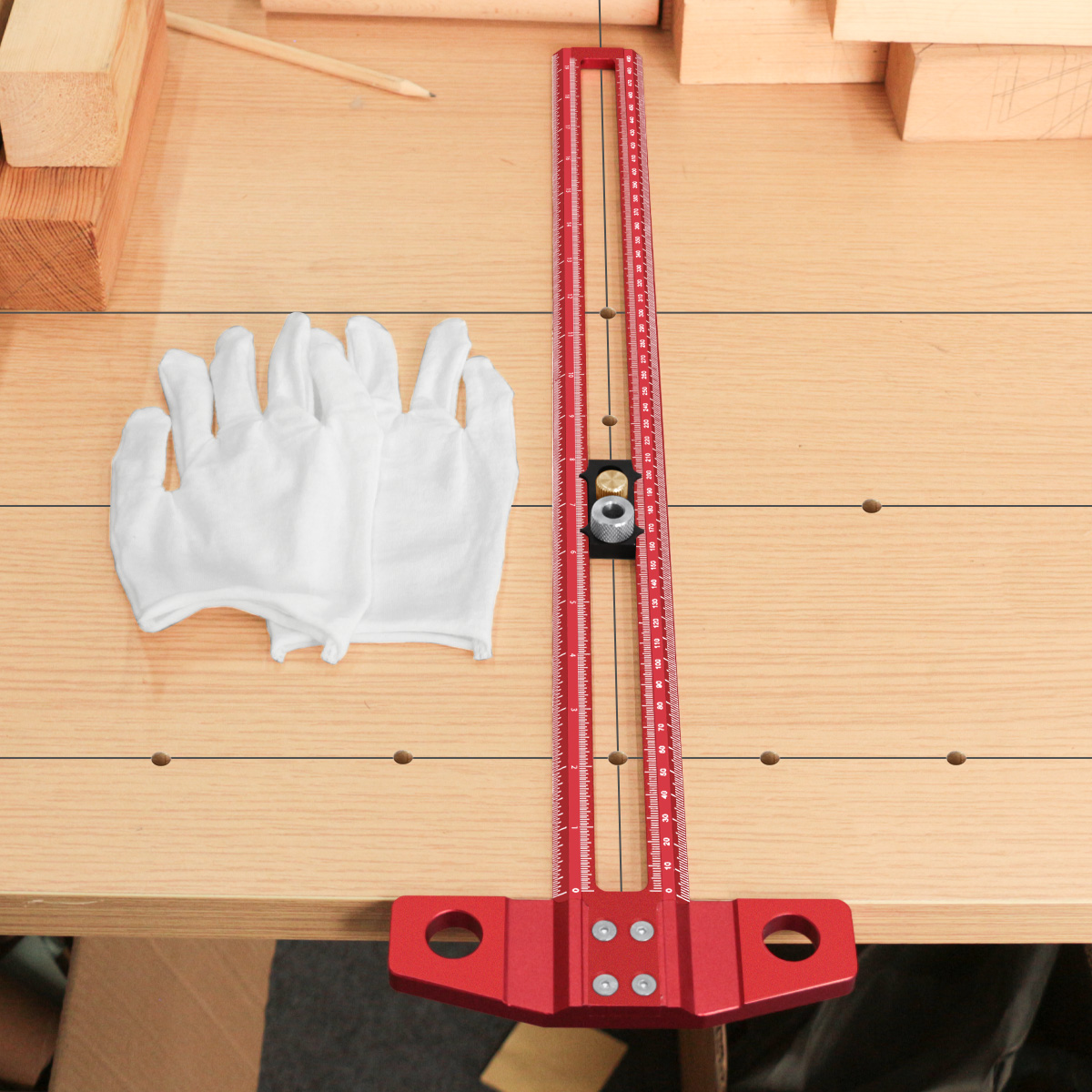 500mm Aluminum T-Square Layout - đánh giá và giá Woodworking Gloves