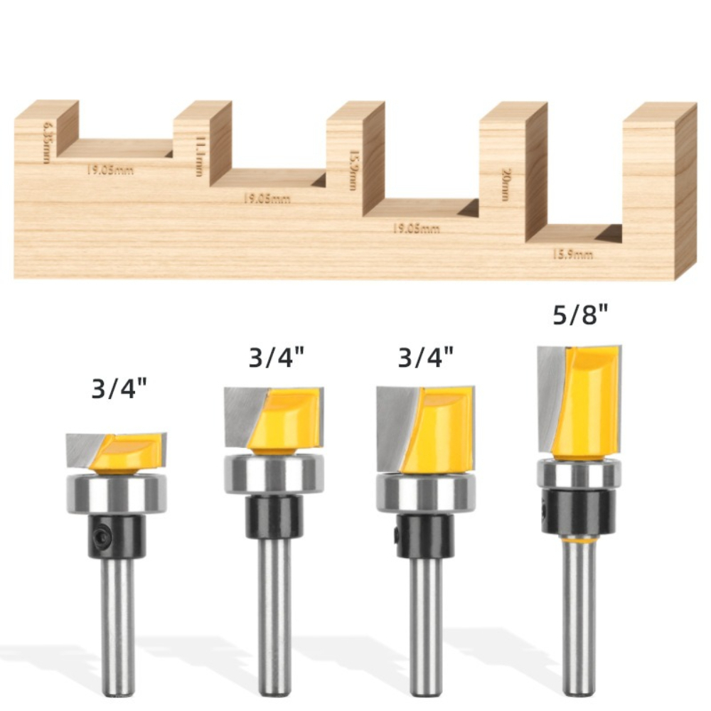 1/4Inch Shank Flush Trim Route - đánh giá và giá Woodworking Templates