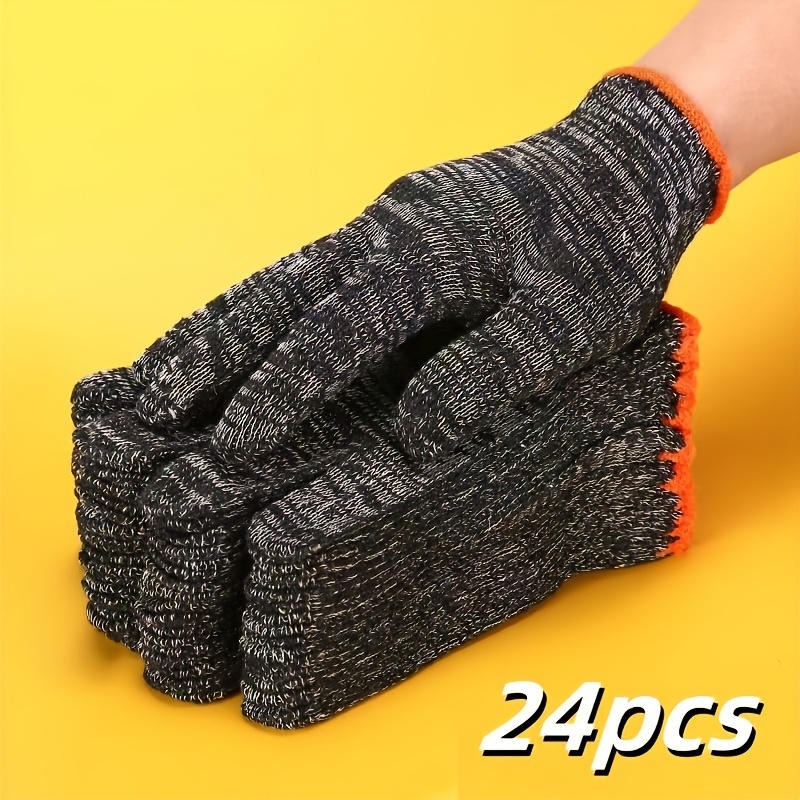 12/24pair Work Gloves Wear Res - đánh giá và giá Woodworking Gloves