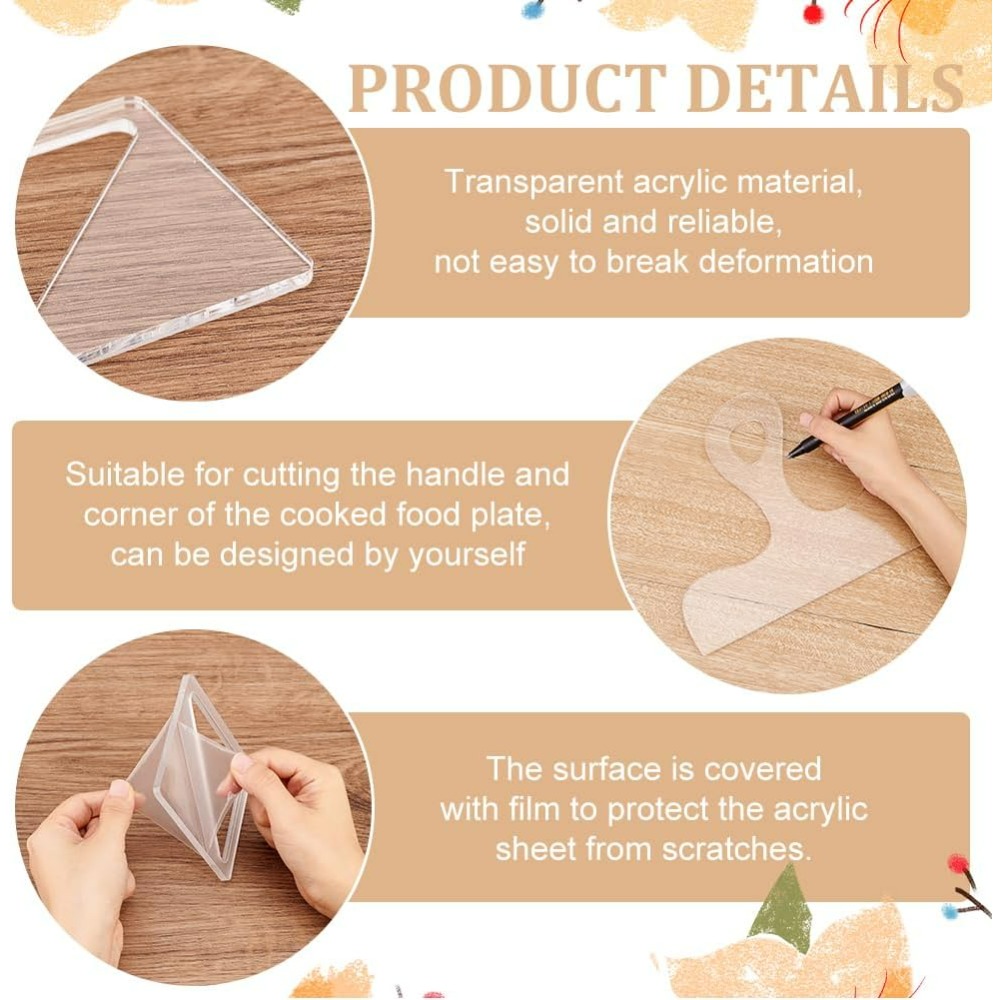 7Pcs Charcuterie Template Acry - đánh giá và giá Woodworking Templates