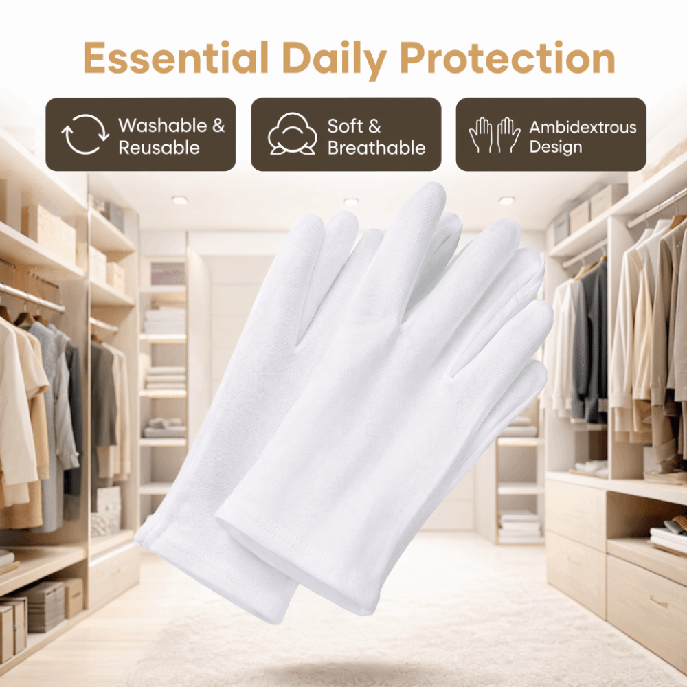 24pcs White Color Cotton Work  - đánh giá và giá Woodworking Gloves