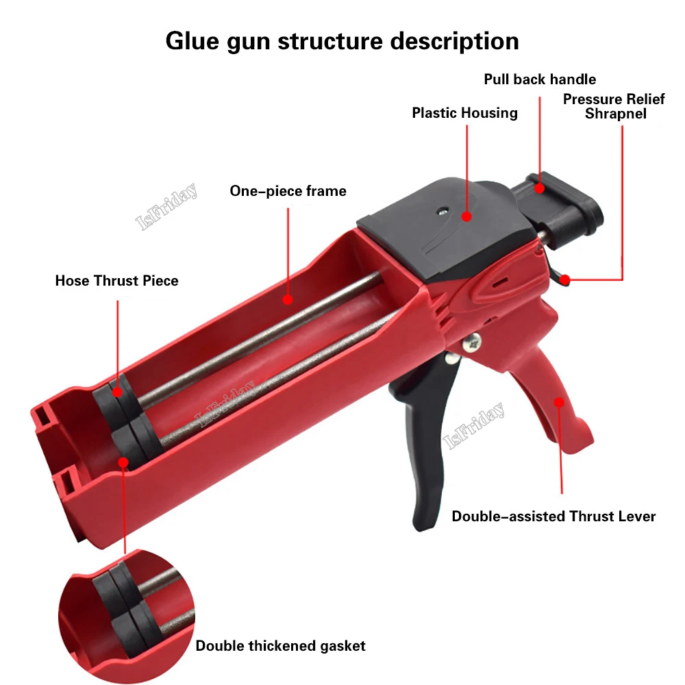 400ml Steel Dual Component Car - đánh giá và giá Woodworking Glue Applicator