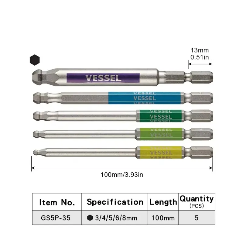 VESSEL JIS GSBP Series Bit Set - đánh giá và giá Woodworking In Japan