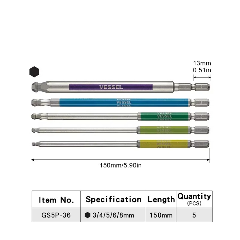 VESSEL JIS GSBP Series Bit Set - đánh giá và giá Woodworking In Japan