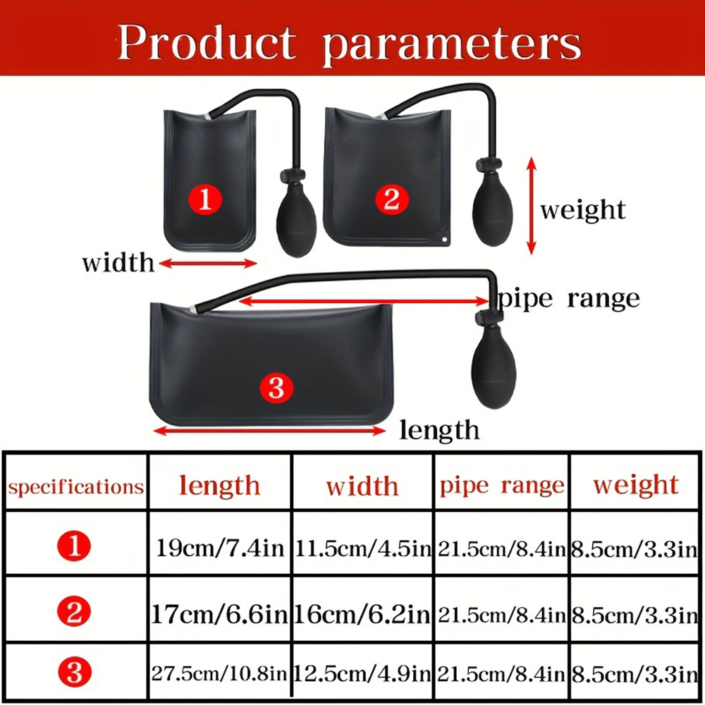 Air Pump Wedges Inflatable Air - đánh giá và giá Woodworking Essential Tools