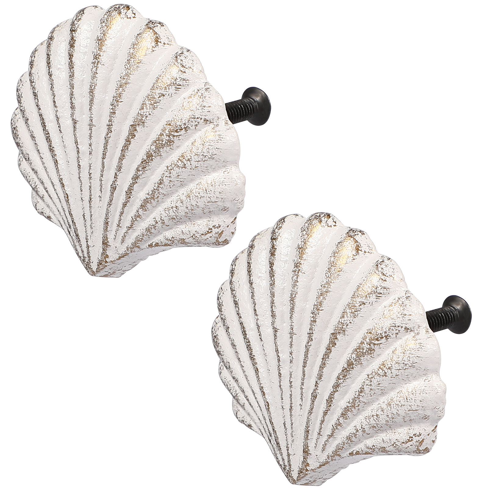 2Pcs Ocean Inspired Shell Cabi - đánh giá và giá Woodworking Inspiration
