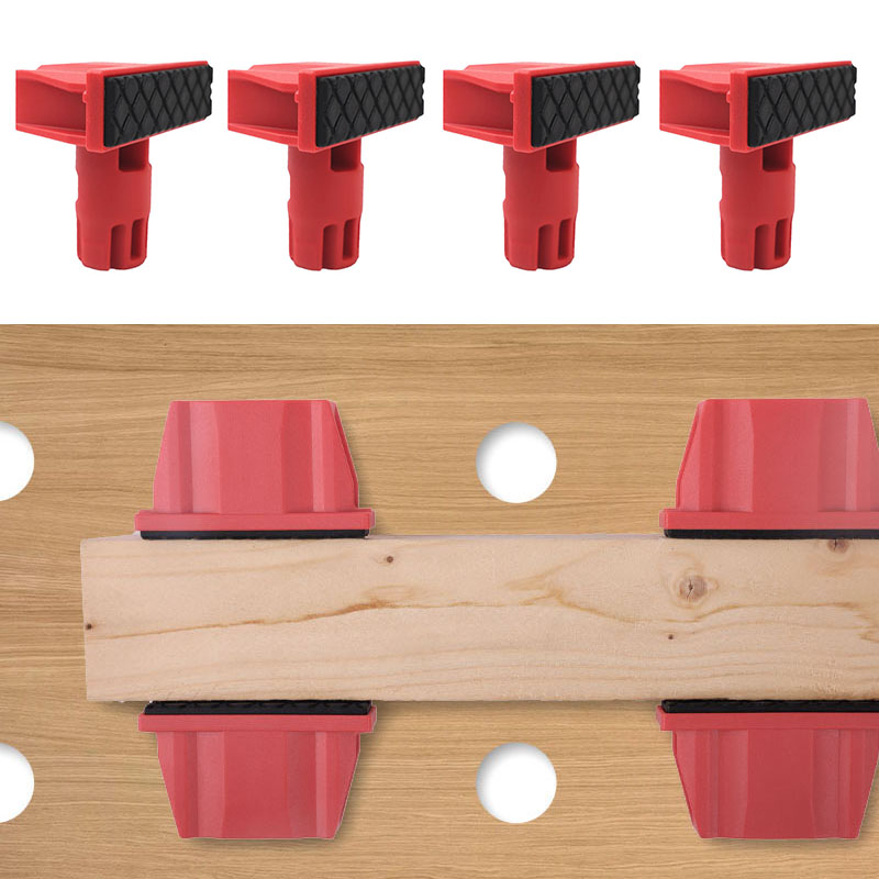 4Pcs Plastics Bench Dogs, 20mm - đánh giá và giá Woodworking Essential Tools