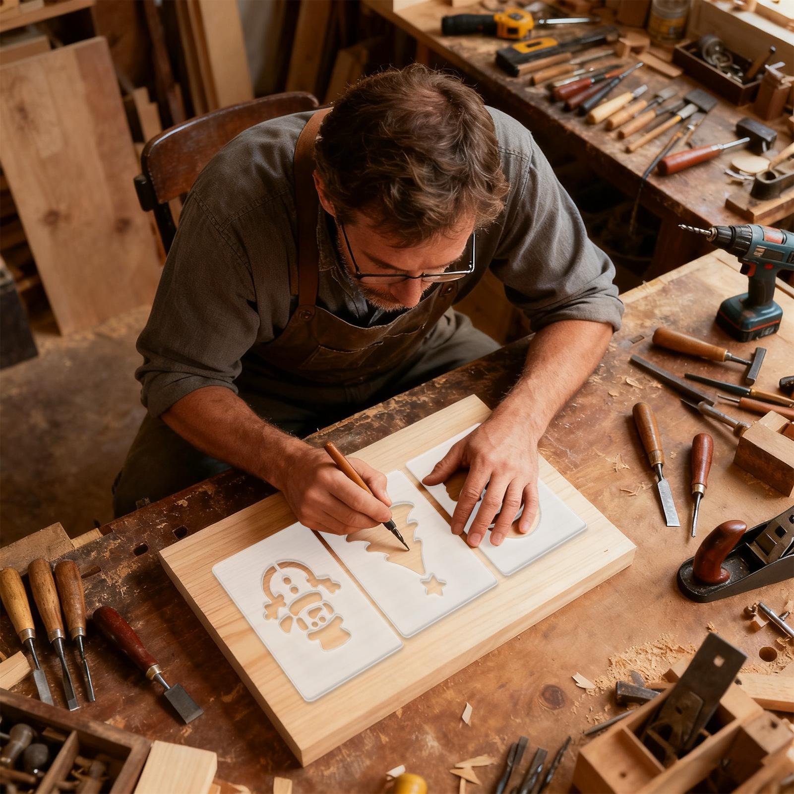 Christmas Stencil Portable Woo - đánh giá và giá Woodworking Templates