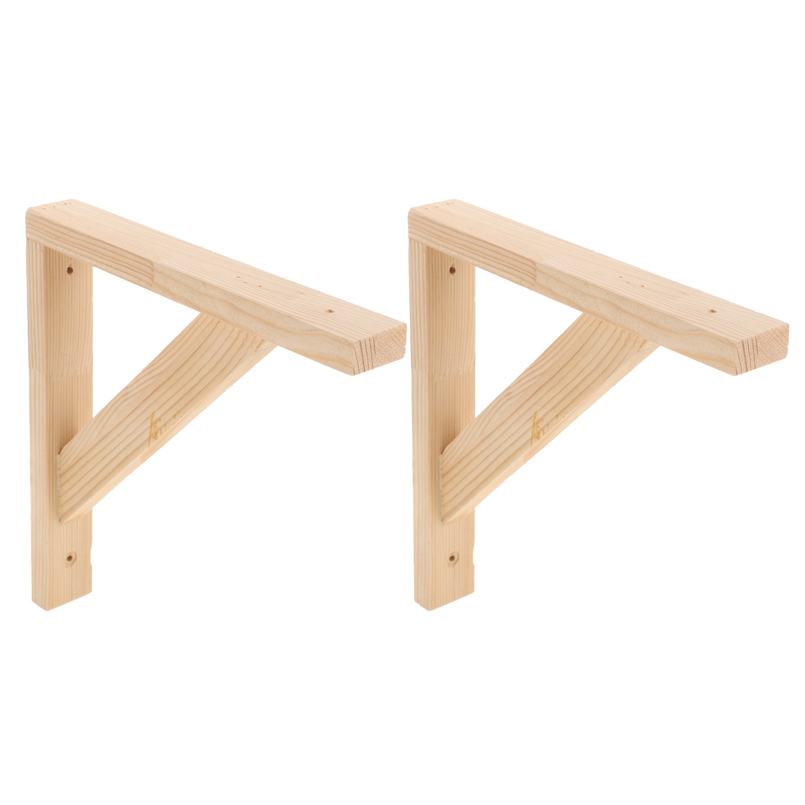 2Pcs Wooden Triangle Shelf Bra - đánh giá và giá Woodworking Book