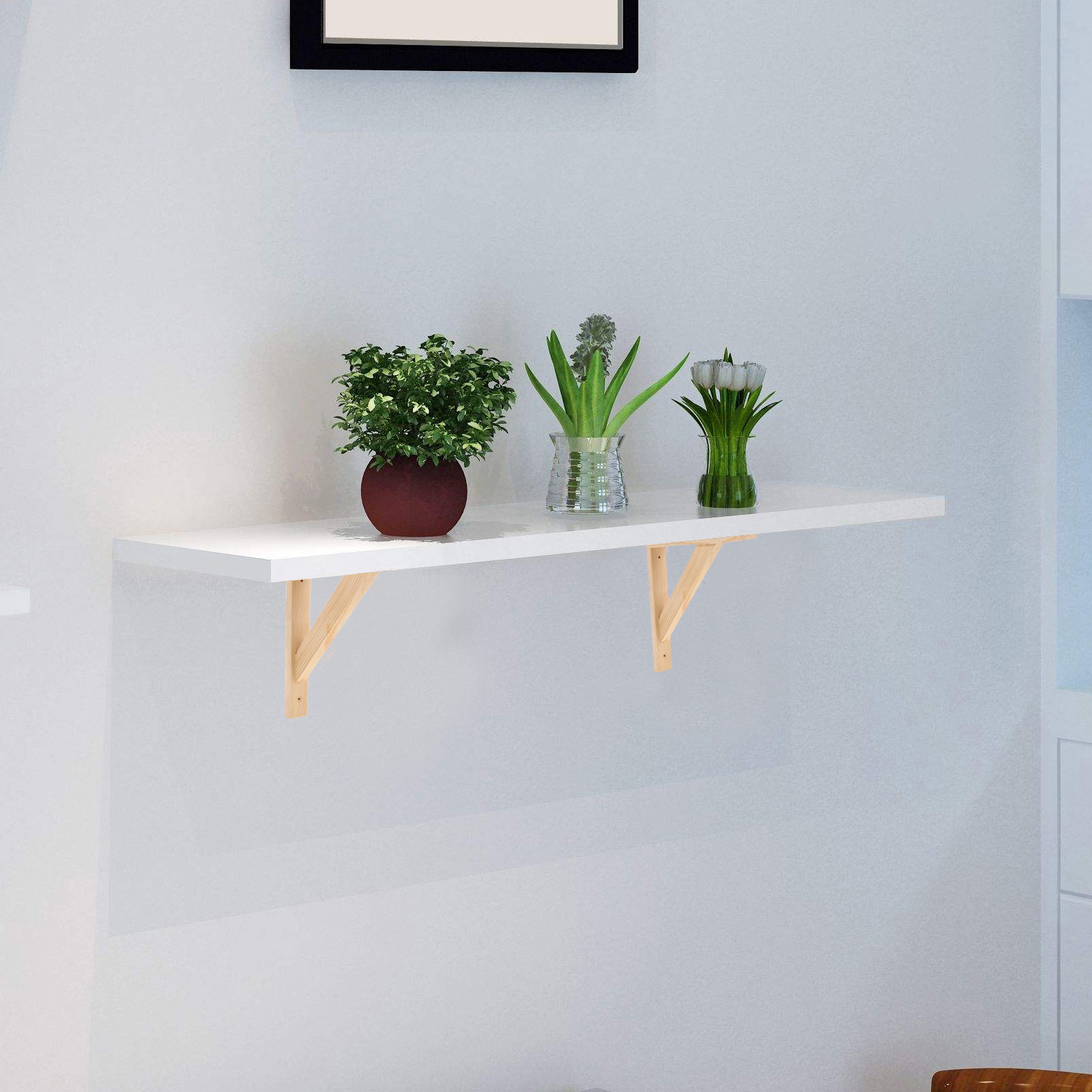 2Pcs Wooden Triangle Shelf Bra - đánh giá và giá Woodworking Book