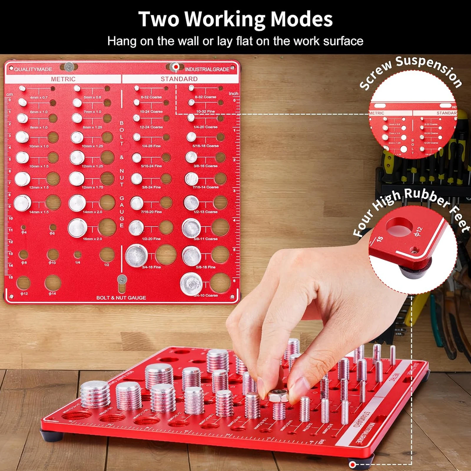 Nut and Bolt Thread Gauge Set  - đánh giá và giá Woodworking Essential Tools