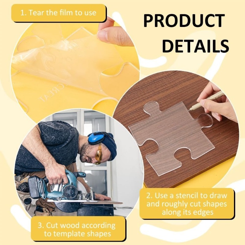 Acrylic Puzzle Woodworking Tem - đánh giá và giá Woodworking Templates