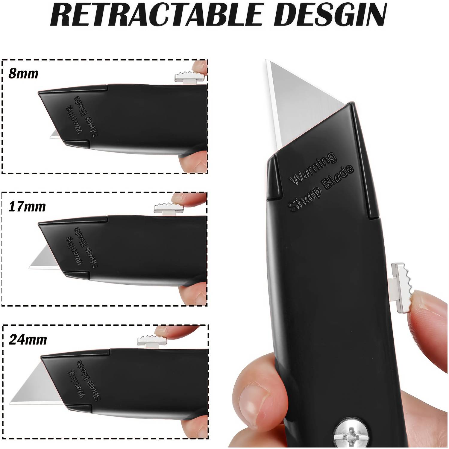 1/2PCS Utility Knife Retractab - đánh giá và giá Woodworking Warehouse