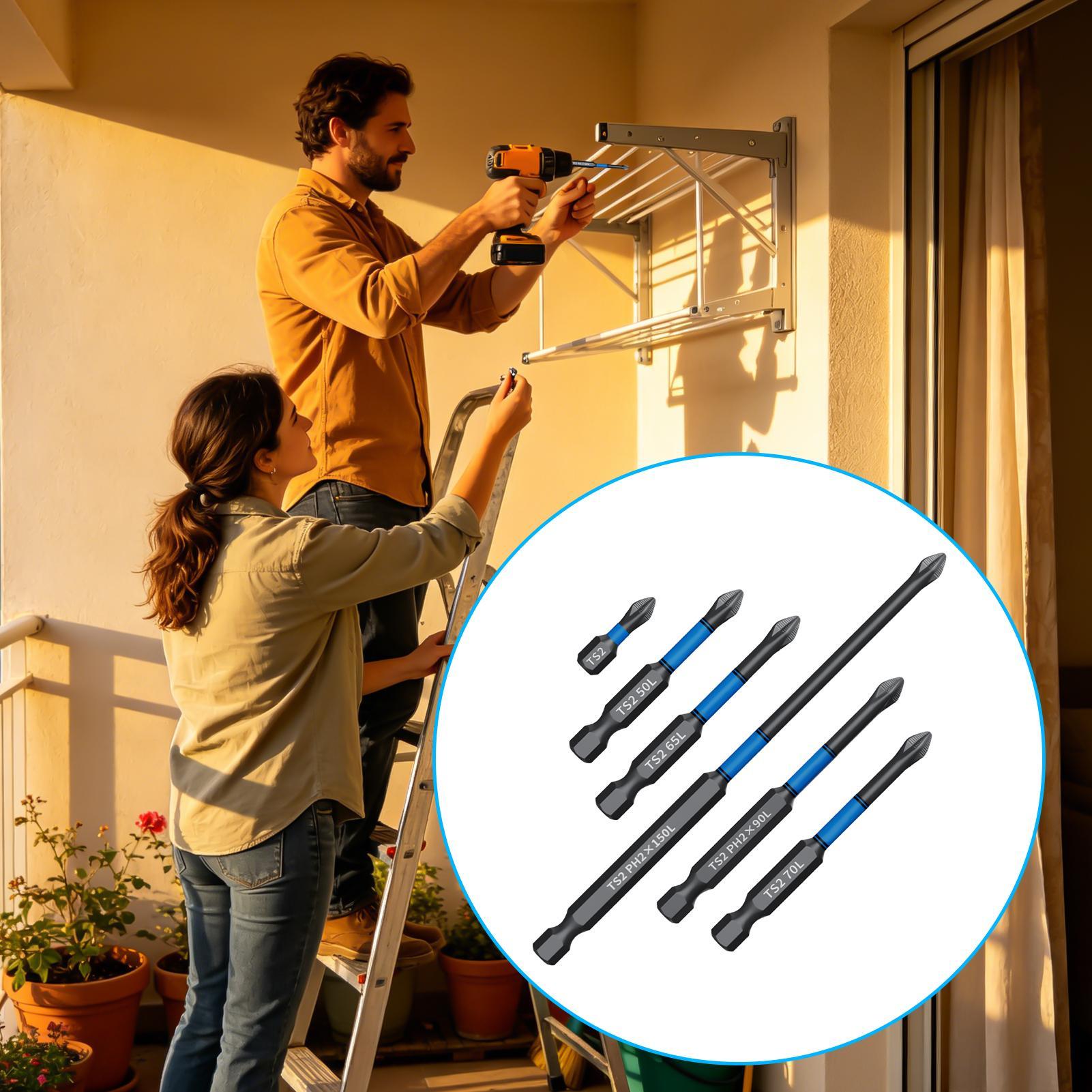 Drill Screwdriver Bit Set 6-Pi - đánh giá và giá Woodworking Drills