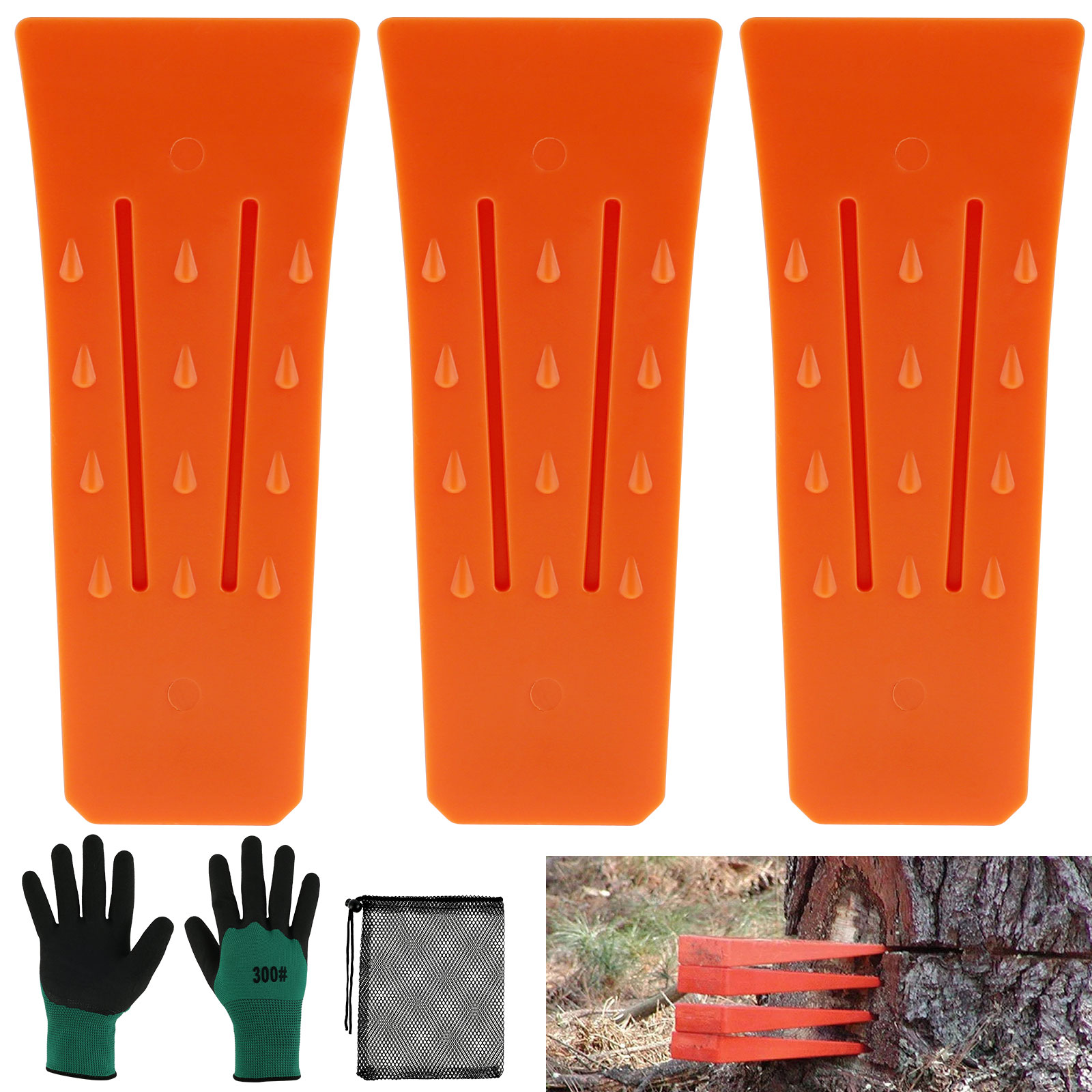 3Pcs Tree Cutting Wedges Durab - đánh giá và giá Woodworking Gloves