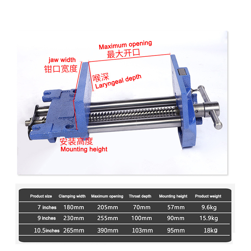 7 Inch Woodworking Vise Carbon - đánh giá và giá Woodworking Vice Quick Release