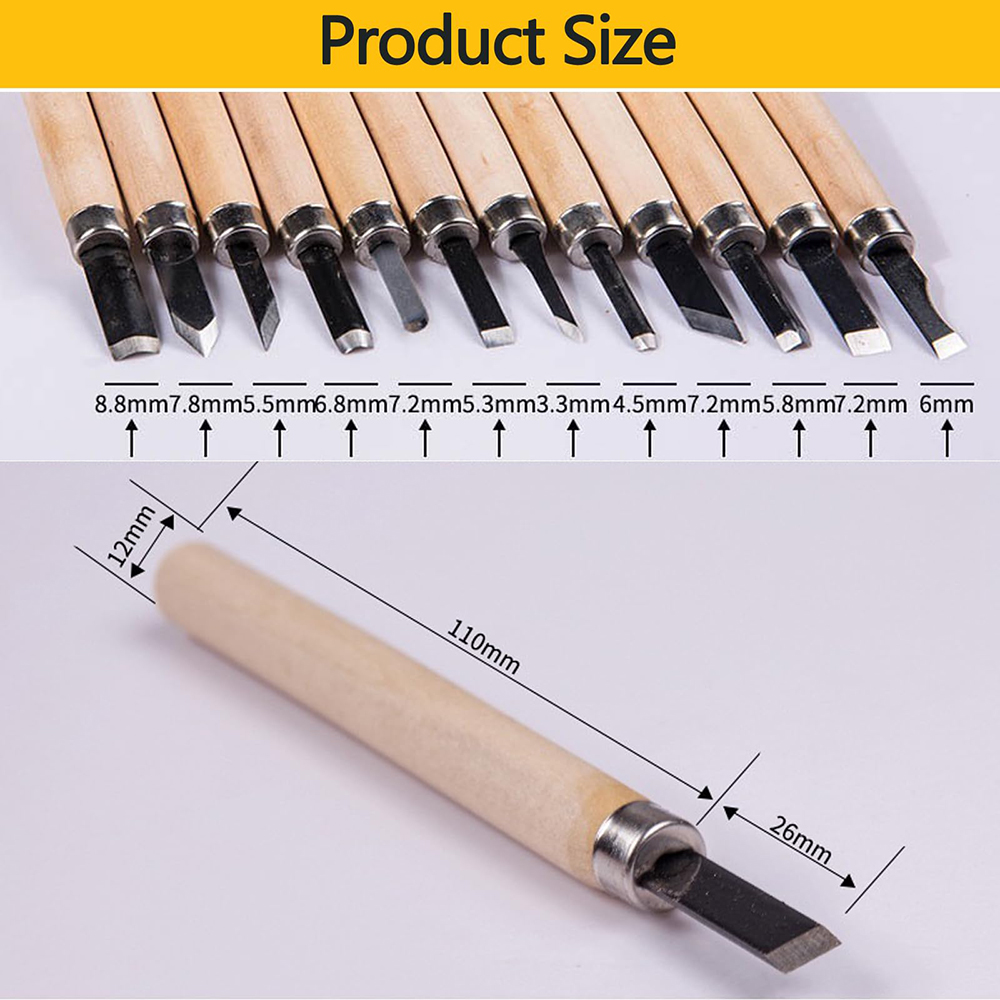 12pcs Professional Wood Carvin - đánh giá và giá Woodworking Kits For Beginners