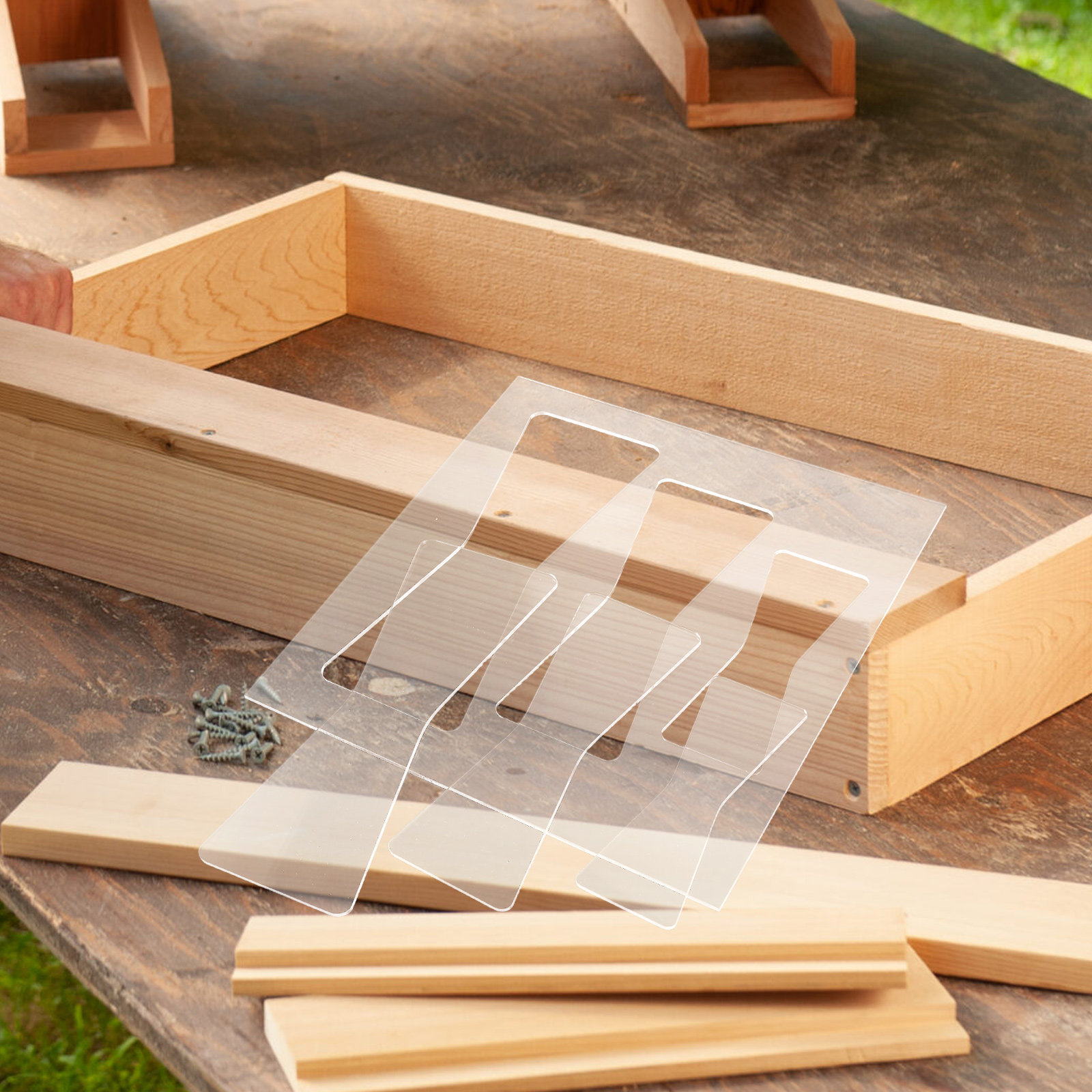 2Pcs Acrylic Woodworking Templ - đánh giá và giá Woodworking Templates