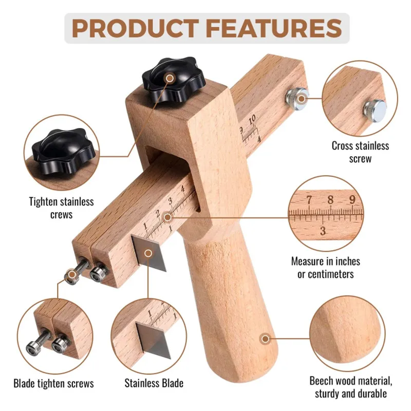 New Adjustable Leather Strap B - đánh giá và giá Woodworking Veneer Cutter