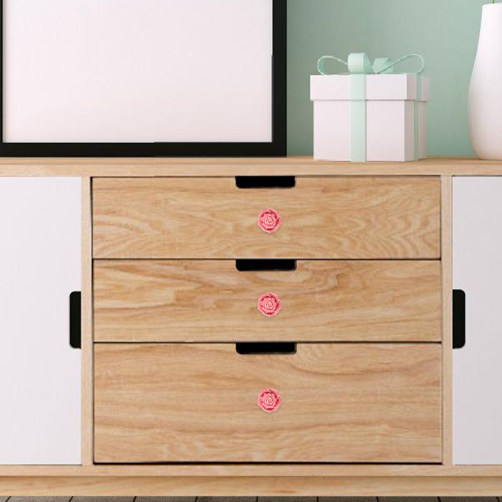2Pcs Rose Inspired Ceramic Kno - đánh giá và giá Woodworking Inspiration