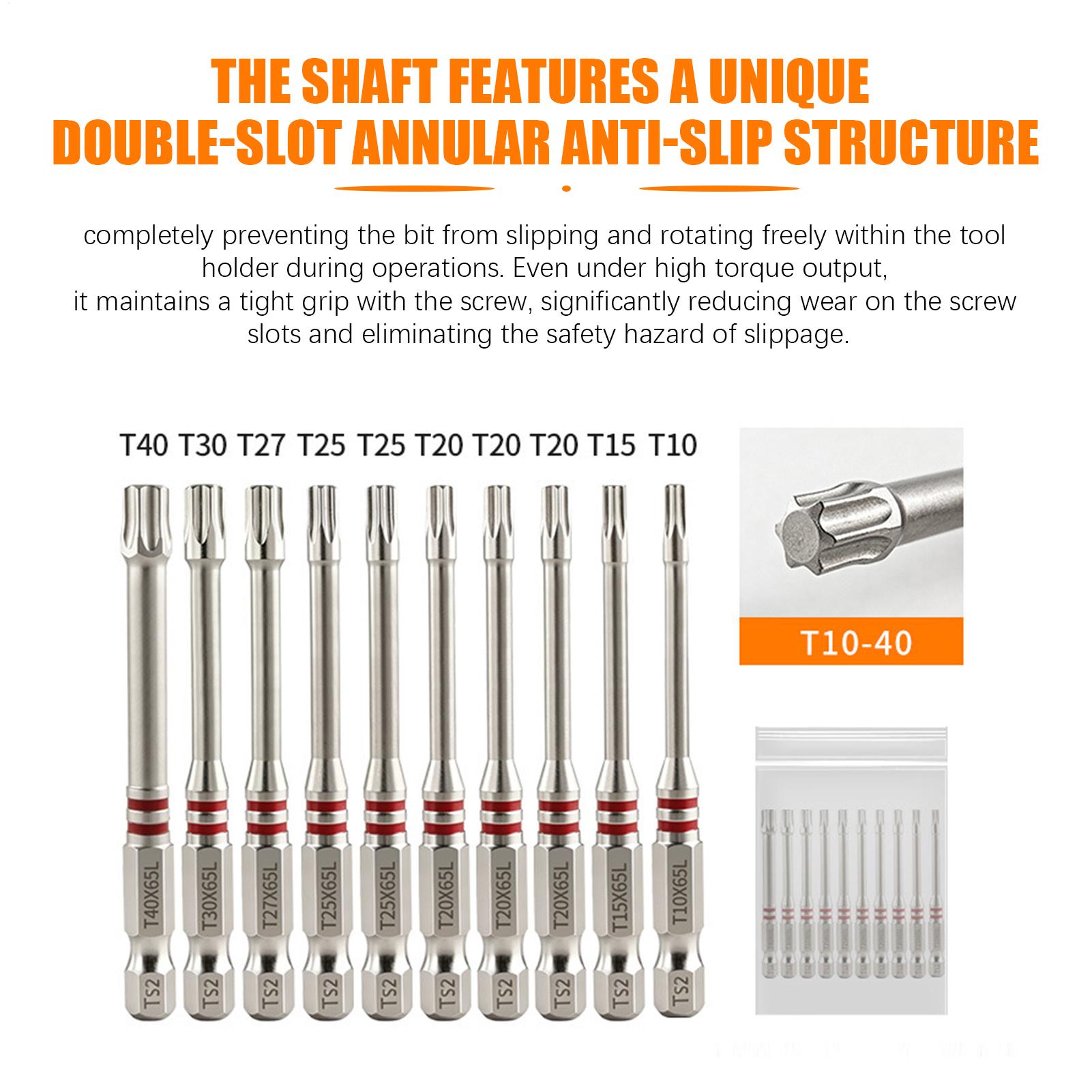 Hex Bit Set 10 Pieces 65mm S2  - đánh giá và giá Woodworking Warehouse